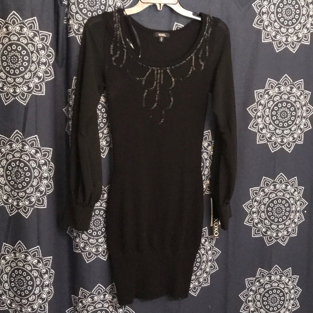XOXO Black Dress S, NEW with tags